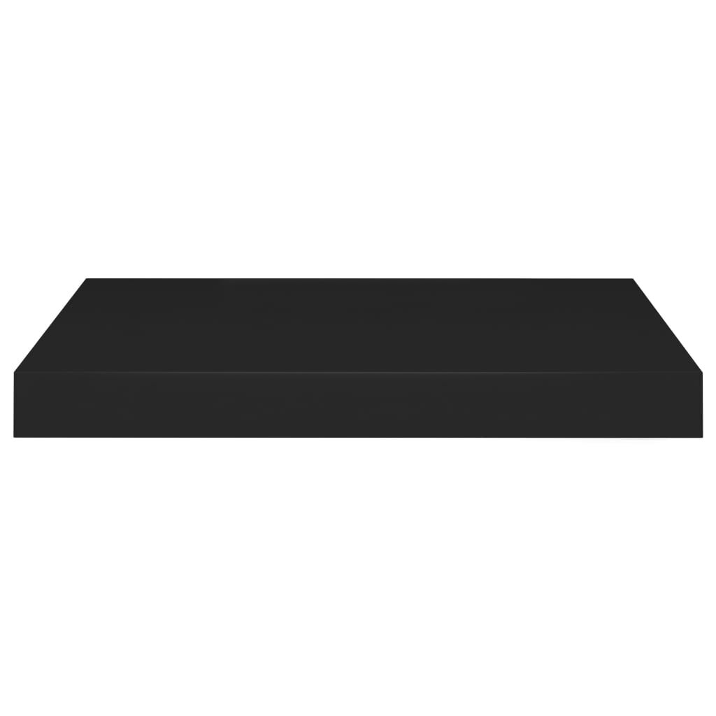 vidaXL Ράφια Τοίχου 2 τεμ. Μαύρα 40x23x3,8 εκ. MDF