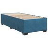 vidaXL Κρεβάτι Boxspring με Στρώμα Σκούρο Μπλε 90x190 εκ. Βελούδινο