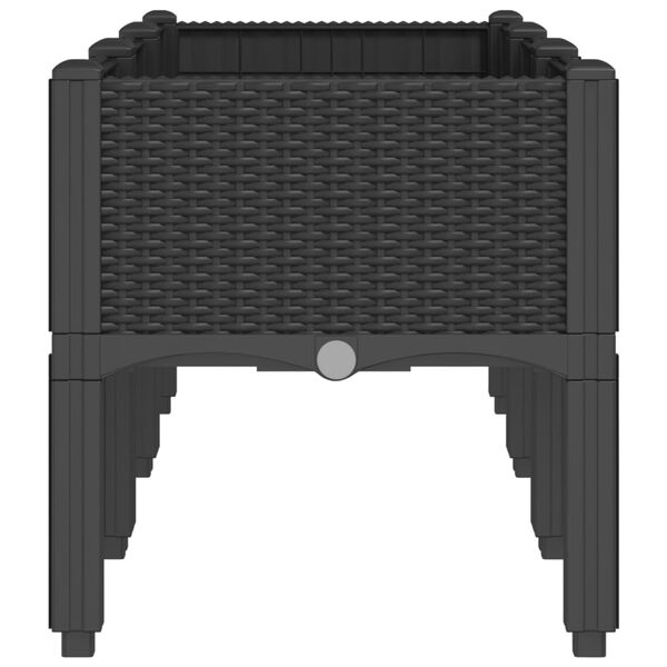 vidaXL &Zeta;&alpha;&rho;&nu;&tau;&iota;&nu;&iota;έ&rho;&alpha; &Kappa;ή&pi;&omicron;&upsilon; &mu;&epsilon; &Pi;ό&delta;&iota;&alpha; &Mu;&alpha;ύ&rho;&eta; 120x40x42 &epsilon;&kappa;. &Pi;&omicron;&lambda;&upsilon;&pi;&rho;&omicron;&pi;&upsilon;&lambda;έ&nu;&iota;&omicron;