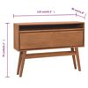 vidaXL Τραπέζι Κονσόλα 110x30x79 εκ. από Μασίφ Ξύλο Teak