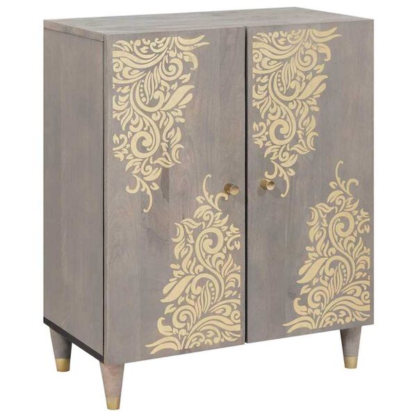 vidaXL Σετ Επίπλων Μπάνιου 3 pcs Γκρι και Χρυσό 180 x 33 x 75 εκ.