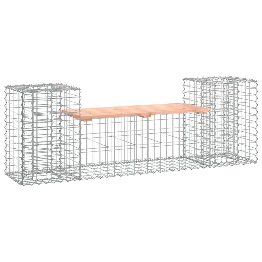 vidaXL Παγκάκι Συρματοκιβώτιο 183x41x60,5 εκ. Μασίφ Ξύλο Ψευδοτσούγκας