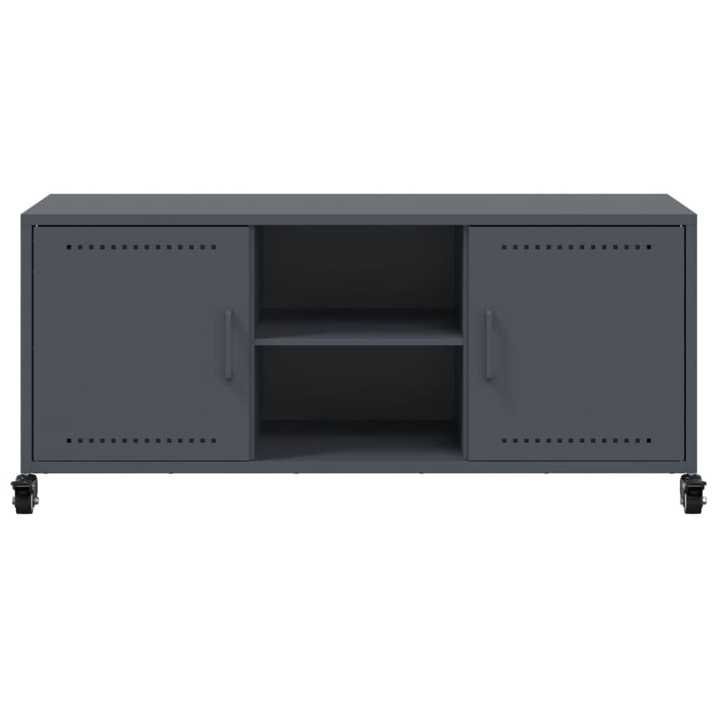vidaXL Έπιπλο Τηλεόρασης Ανθρακί 100,5x39x43,5εκ. Ατσάλι