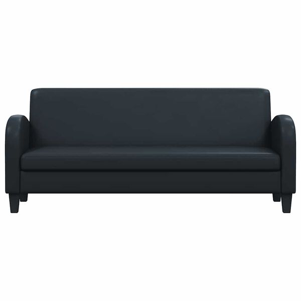 vidaXL Σετ Καναπέδων 2 Τεμαχίων Μαύρο από Συνθετικό Δέρμα