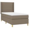 vidaXL &Kappa;&rho;&epsilon;&beta;ά&tau;&iota; Boxspring &mu;&epsilon; &Sigma;&tau;&rho;ώ&mu;&alpha; Taupe 90x190 &epsilon;&kappa;.&Upsilon;&phi;&alpha;&sigma;&mu;ά&tau;&iota;&nu;&omicron;