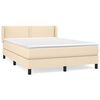 vidaXL &Kappa;&rho;&epsilon;&beta;ά&tau;&iota; Boxspring &mu;&epsilon; &Sigma;&tau;&rho;ώ&mu;&alpha; &Kappa;&rho;&epsilon;&mu; 140x190 &epsilon;&kappa;. &Upsilon;&phi;&alpha;&sigma;&mu;ά&tau;&iota;&nu;&omicron;