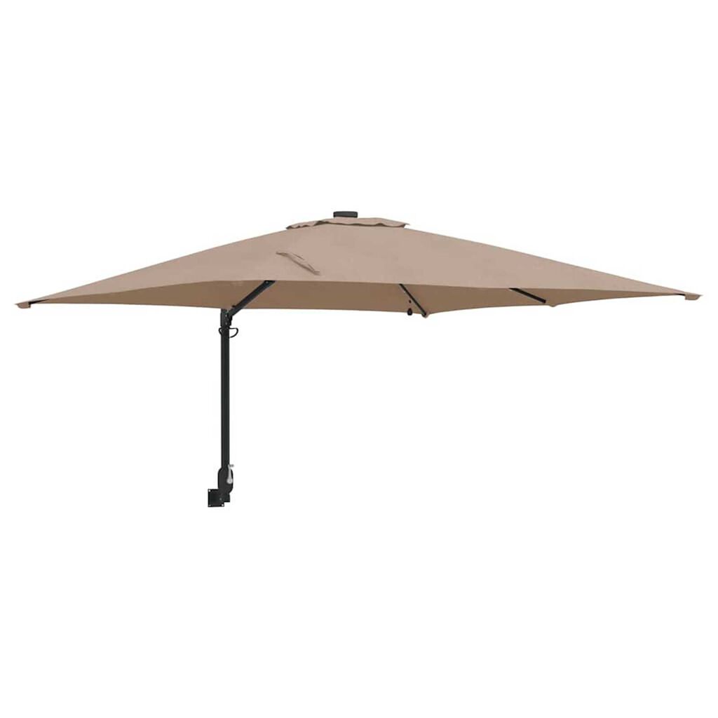 vidaXL Ομπρέλα Κήπου Taupe 248.5 x 247.5 x 160 εκ. ύφασμα