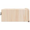 vidaXL Κομοδίνο με συρτάρι Καφέ 39 x 34 x 16.5 εκ. Μασίφ ξύλο πεύκου