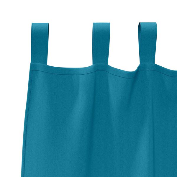 vidaXL Κουρτίνες με κουρτίνες 2 pcs Τιρκουάζ 245 x 140 εκ. Πολυεστέρας