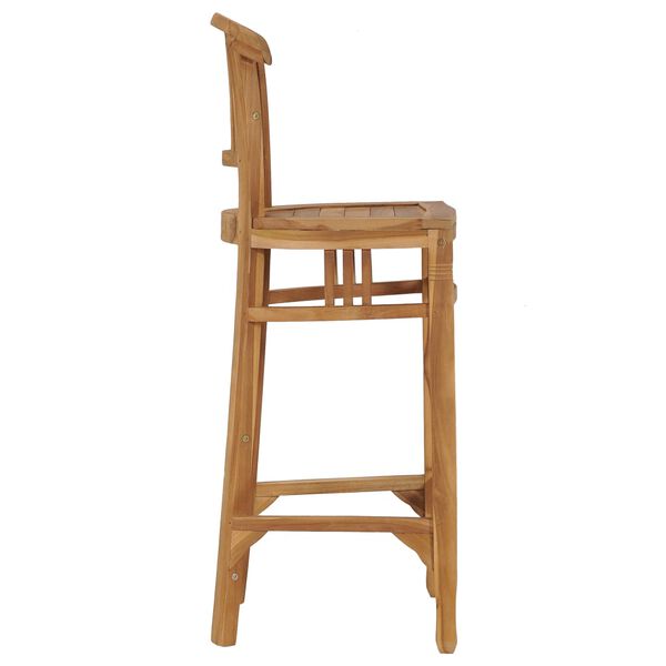 vidaXL Καρέκλα Μπαρ από Μασίφ Ξύλο Teak