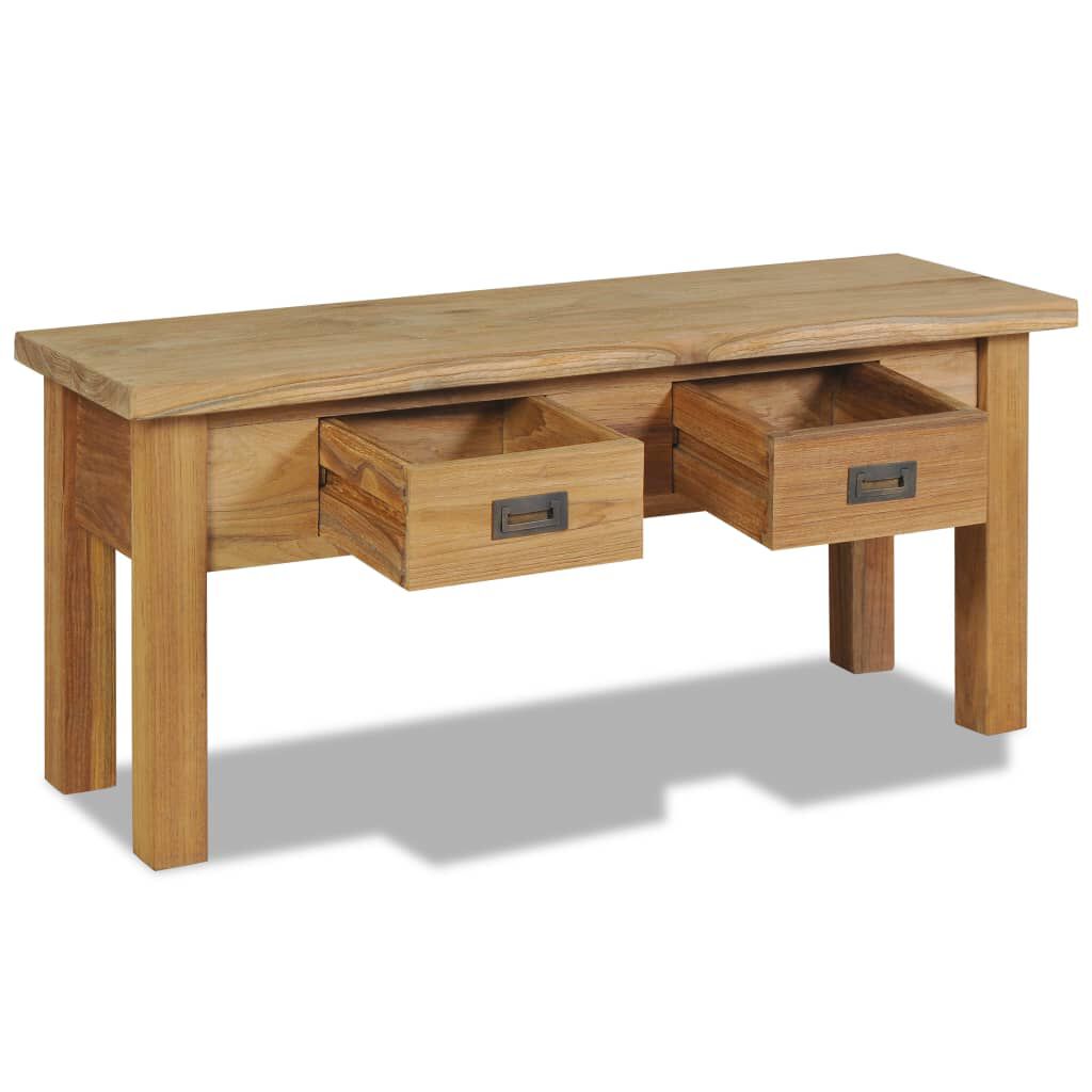 vidaXL Πάγκος Χολ 90 x 30 x 40 εκ. από Μασίφ Ξύλο Teak