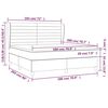 vidaXL &Kappa;&rho;&epsilon;&beta;ά&tau;&iota; Boxspring &mu;&epsilon; &Sigma;&tau;&rho;ώ&mu;&alpha; &Kappa;&rho;&epsilon;&mu; 180x200 &epsilon;&kappa;. &Upsilon;&phi;&alpha;&sigma;&mu;ά&tau;&iota;&nu;&omicron;