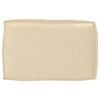 vidaXL Μαξιλάρι παλέτας για πλάτη Μπεζ 60 x 40 x 12 cm Ύφασμα Oxford