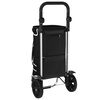 vidaXL Καρότσι Αγορών Μαύρο 36.5 x 46.5 x 100.5 εκ Ύφασμα Oxford