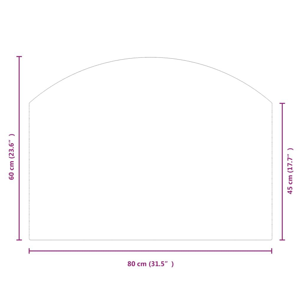 vidaXL Πλάκα Τζακιού 80 x 60 εκ. Γυάλινη