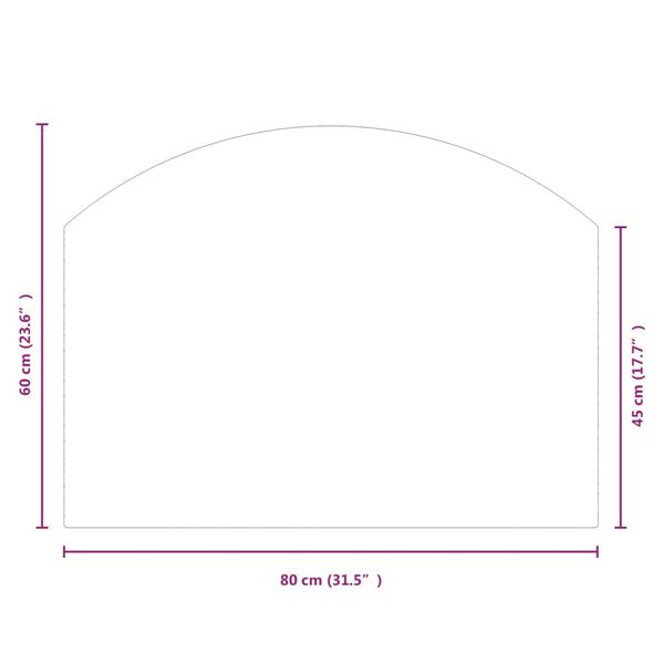 vidaXL Πλάκα Τζακιού 80 x 60 εκ. Γυάλινη