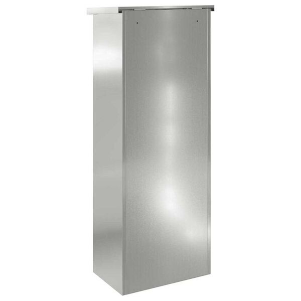 vidaXL Θυρίδα Πακέτων Μαύρο 44.5 x 29 x 110.5 εκ Γαλβανισμένος χάλυβας