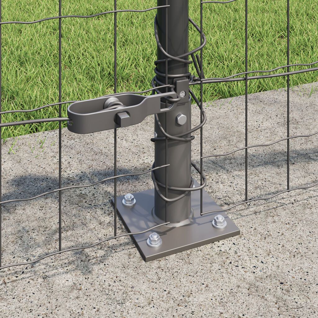 vidaXL Euro Fence με 7 Στενούς Πότσες 0.4x10 μ Γαλβανισμένος Χάλυβας