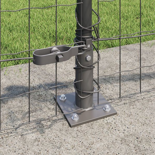 vidaXL Euro Fence με 7 Στενούς Πότσες 0.4x10 μ Γαλβανισμένος Χάλυβας