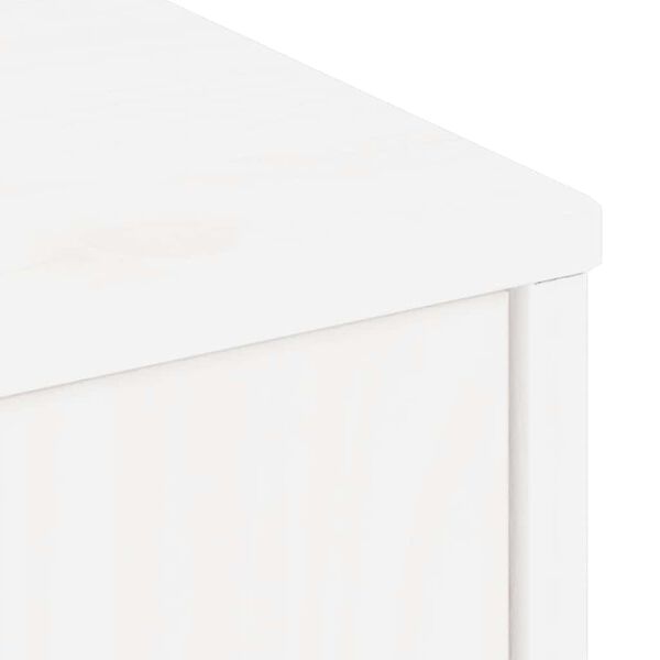 vidaXL Έπιπλο Τηλεόρασης με Συρτάρι ODDA Λευκό 79x24x40εκ. Ξύλο Πεύκου