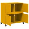 vidaXL Ντουλάπι Μουσταρδί 68x39x72 εκ. από Ατσάλι