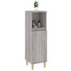 vidaXL Ντουλάπι Μπάνιου Γκρι Sonoma 30x30x100 εκ. Επεξεργασμένο Ξύλο