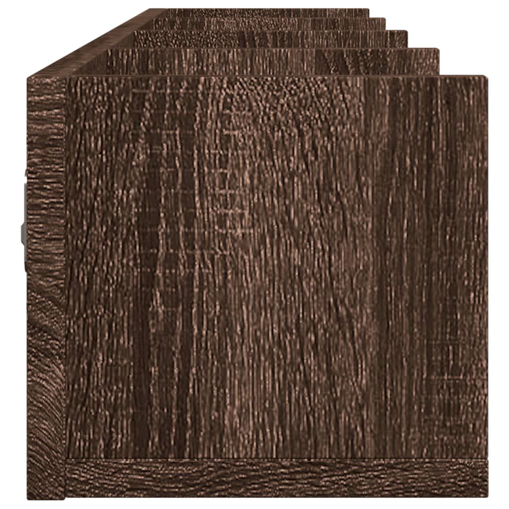 vidaXL Ντουλάπι Τοίχου Καφέ Δρυς 99x18x16,5 εκ. Επεξεργασμένο Ξύλο
