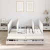 vidaXL Κρεβάτι με αποθηκευτικό χώρο Λευκό 236.5 x 140 x 31.5 εκατοστά