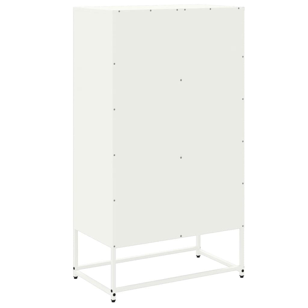 vidaXL Ντουλάπι Λευκό 68,5x38,5x123,5 εκ. από Ατσάλι