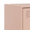 vidaXL Κομοδίνο Ροζ 34,5 x 39 x 44 εκ. από Χάλυβα