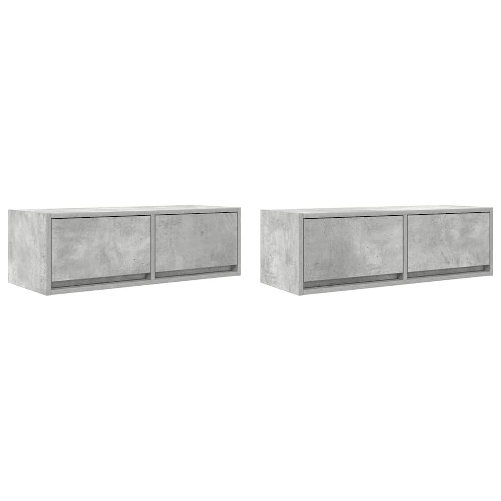 vidaXL Έπιπλα Τηλεόρασης 2 τεμ. 80x31x25,5 εκ. Επεξεργασμένο Ξύλο