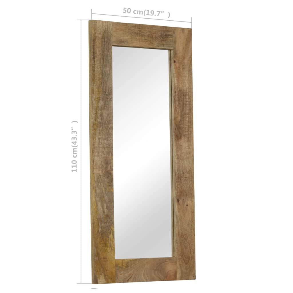 vidaXL Καθρέφτης 50 x 110 εκ. από Μασίφ Ξύλο Μάνγκο