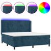 vidaXL &Kappa;&rho;&epsilon;&beta;ά&tau;&iota; Boxspring &mu;&epsilon; &Sigma;&tau;&rho;ώ&mu;&alpha; & LED &Sigma;&kappa;. &Mu;&pi;&lambda;&epsilon; 160x200&epsilon;&kappa;. &Beta;&epsilon;&lambda;&omicron;ύ&delta;&iota;&nu;&omicron;