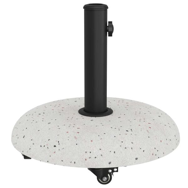 vidaXL Βάση parasol για πόλους 37/42/52/58mm, Λευκό Σκυρόδεμα.