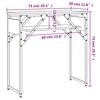 vidaXL Τραπέζι Κονσόλα με Ράφι Sonoma Δρυς 75x30x75 εκ. Επεξεργ. Ξύλο