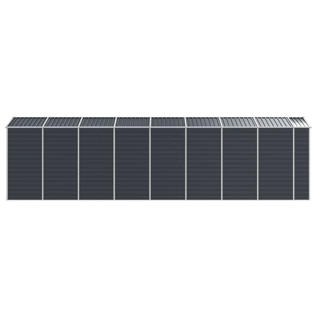 vidaXL Αποθήκη Κήπου Ανθρακί 191x725x198 εκ. από Γαλβανισμένο Ατσάλι