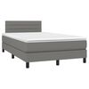 vidaXL &Kappa;&rho;&epsilon;&beta;ά&tau;&iota; Boxspring &mu;&epsilon; &Sigma;&tau;&rho;ώ&mu;&alpha; & LED &Sigma;&kappa;.&Gamma;&kappa;&rho;&iota; 120x200 &epsilon;&kappa; &Upsilon;&phi;&alpha;&sigma;&mu;ά&tau;&iota;&nu;&omicron;