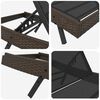 vidaXL Ήλιος Λάουτζερ 3 pcs Καφέ 40 x 40 x 40.5 εκ συνθετικό ρατάν