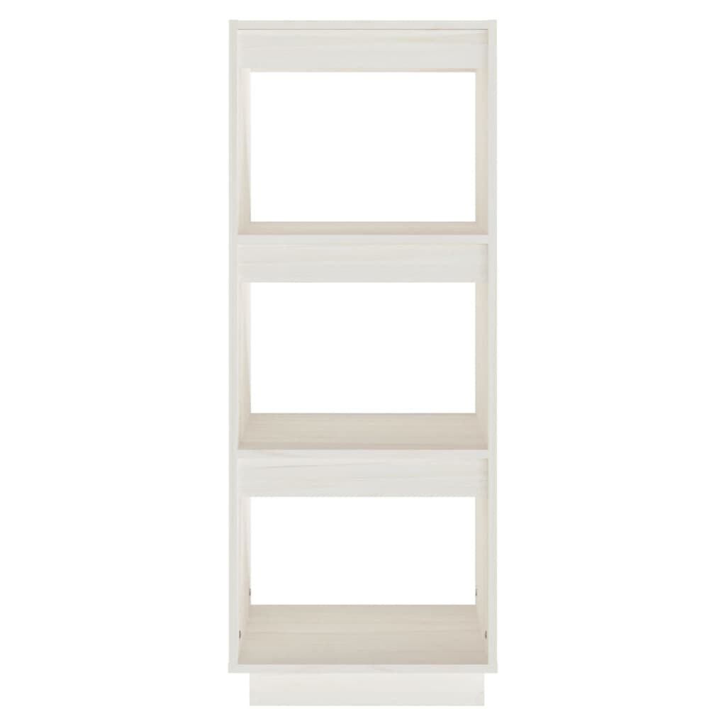 vidaXL Βιβλιοθήκη/Διαχωρ. Χώρου Λευκό 40x35x103 εκ. Μασίφ Ξύλο Πεύκου