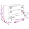 vidaXL Ντουλάπι Μαύρο 68x39x58,5 εκ. από Χάλυβα Ψυχρής Έλασης