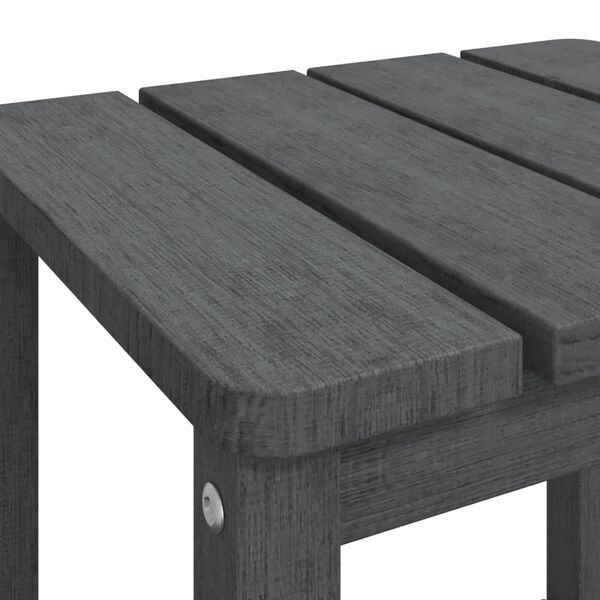 vidaXL Τραπέζι Κήπου Adirondack Ανθρακί 38 x 38 x 46 εκ. από HDPE