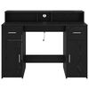 vidaXL Γραφείο με ράφι Μαύρη δρυς 120 x 55 x 91 εκ. Επεξεργασμένο ξύλο
