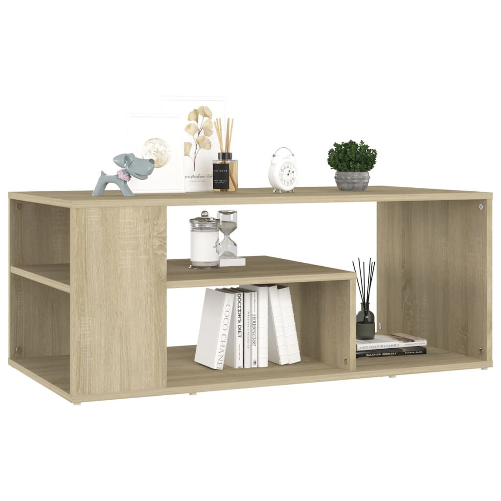vidaXL Τραπεζάκι Σαλονιού Sonoma Δρυς 100x50x40 εκ. Επεξεργασμένο Ξύλο