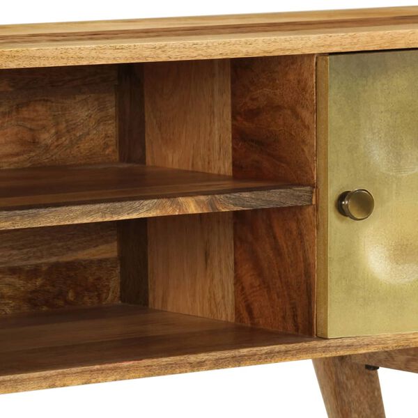 vidaXL Έπιπλο Τηλεόρασης 120 x 30 x 45 εκ. από Μασίφ Ξύλο Μάνγκο