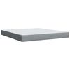 vidaXL Κρεβάτι Boxspring με Στρώμα Ανοιχτό Γκρι 180x200 εκ. Υφασμάτινο