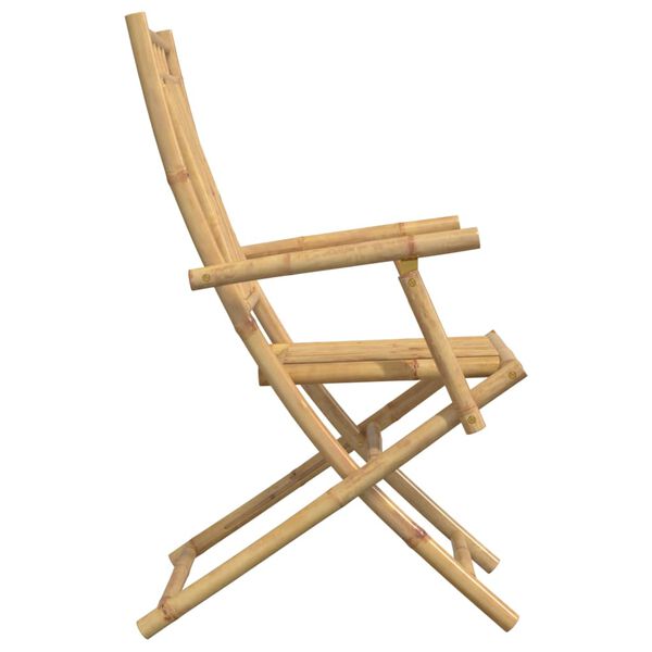 vidaXL Καρέκλες Κήπου Πτυσσόμενες 4 τεμ. 53x66x99 εκ. από Μπαμπού