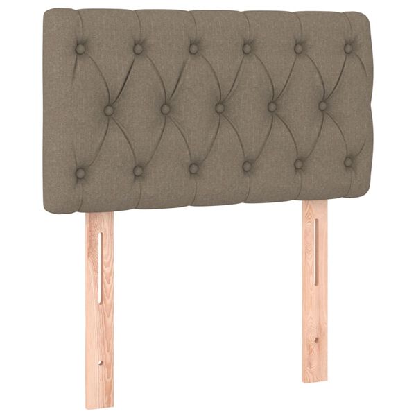 vidaXL Κεφαλάρι Κρεβατιού Taupe 80x7x78/88 εκ. Υφασμάτινο