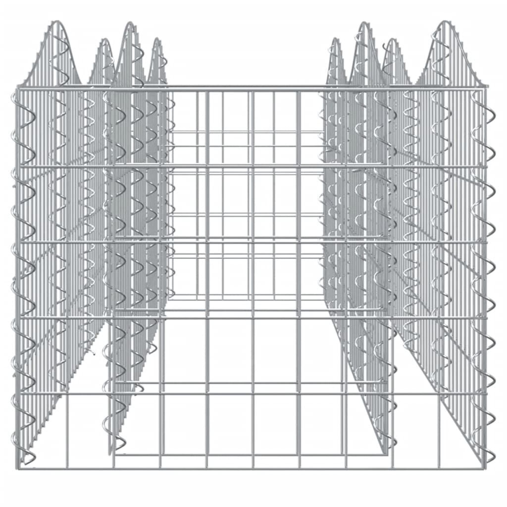 vidaXL Συρματοκιβώτιο Τοξωτό 200x50x50 εκ. από Γαλβανισμένο Σίδερο