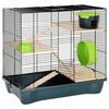 vidaXL Κλουβί Χάμστερ Γκρι 58 x 32 x 54 εκ. Πολυπροπυλένιο & Μέταλλο