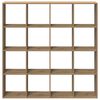 vidaXL Βιβλιοθήκη Αρτισιανή Δρυς 137,5x29x137,5 εκ. Επεξεργασμένο Ξύλο
